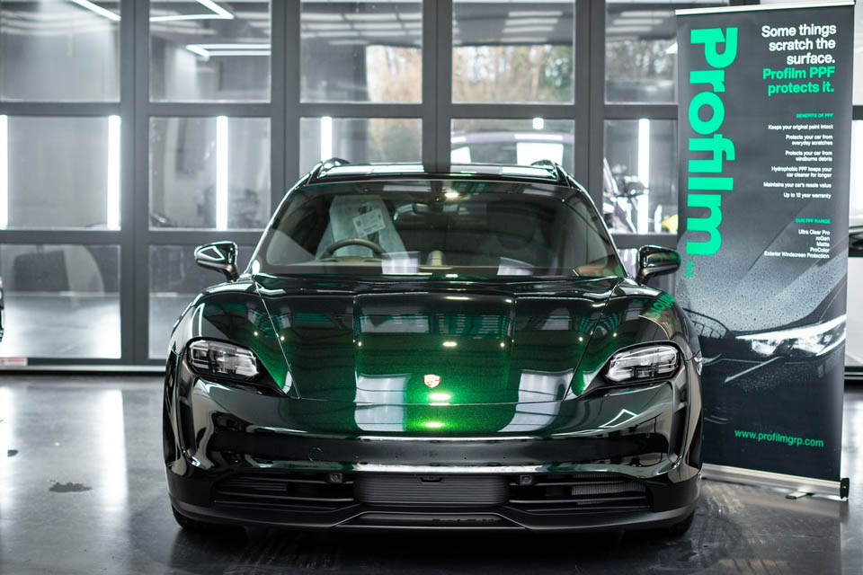 porsche taycan c profilm pro colorseries diamond green